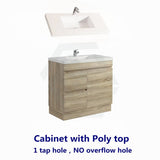 600-750Mm Narrow Berge Freestanding Bathroom Floor Vanity Kickboard White Oak Wood Grain Left/Right