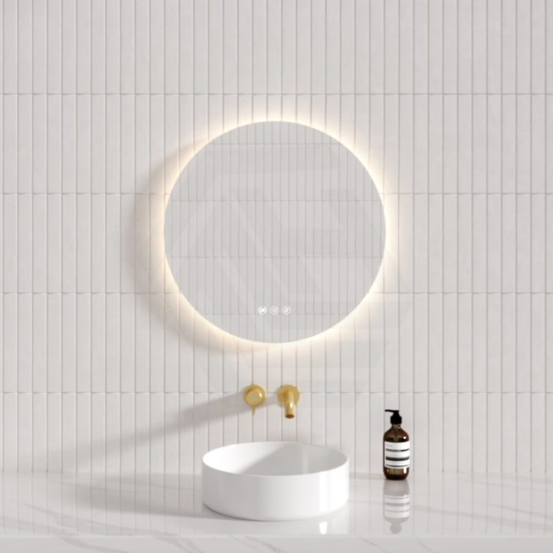 600/800Mm Round Frameless Led Mirror Motion Sensor Auto On Backlit Led Mirrors