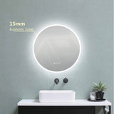 600/800Mm Round Led Mirror Motion Sensor Auto On Light Rim 15Mm Led Mirrors