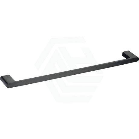 600/800Mm Single Towel Rail Matt Black Rails