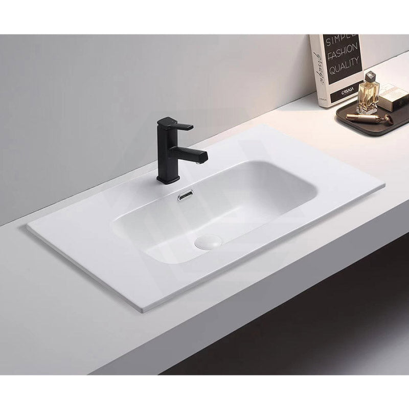 Olivia Ceramic Top For Bathroom Vanity Matt White 600/750/900/1200 900Mm Tops