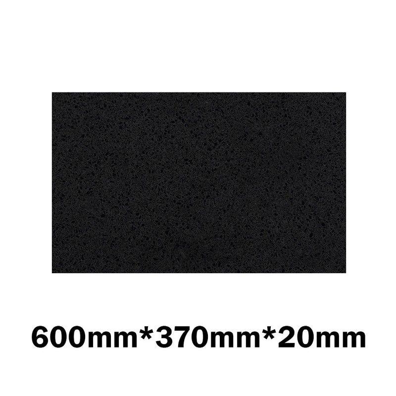 20Mm/40Mm Thick Gloss Ink Black Stone Top For Above Counter Basins 450-1800Mm Vanity Tops