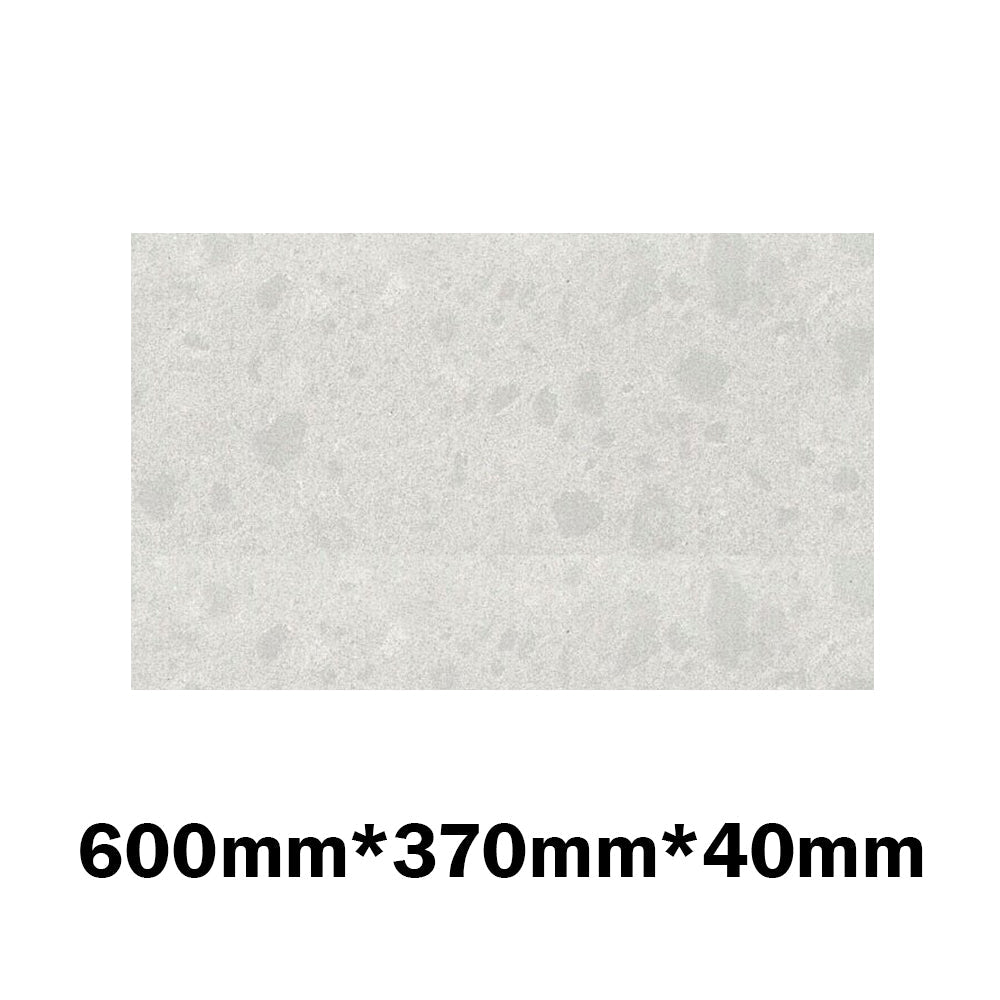 20Mm/40Mm Thick Gloss White Canvas Stone Top For Above Counter Basins 450-1800Mm 600Mm X 370Mm /