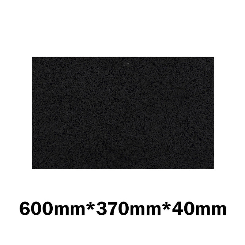 20Mm/40Mm Thick Gloss Ink Black Stone Top For Above Counter Basins 450-1800Mm Vanity Tops