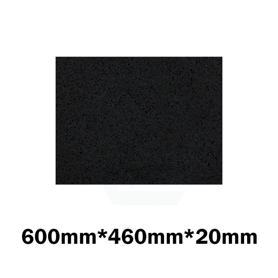 Gloss Ink Black Stone Top For Above Counter Basins 600/750/900/1200/1500/1800Mmx460X20Mm 600Mm