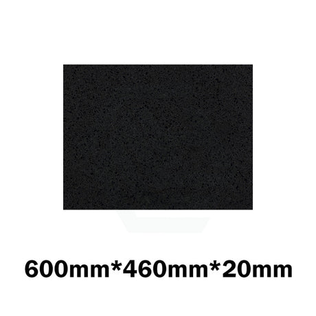 Gloss Ink Black Stone Top For Above Counter Basins 600/750/900/1200/1500/1800Mmx460X20Mm 600Mm