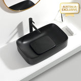 Above Counter Basin Ceramic Rectangle Matt Black