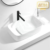 Above Counter Basin Ceramic Rectangle Matt White