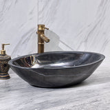 Stone Above Counter Basin Oval Vintage