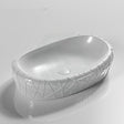 600X390X135Mm Oval Above Counter Ceramic Basin Gloss White Basins