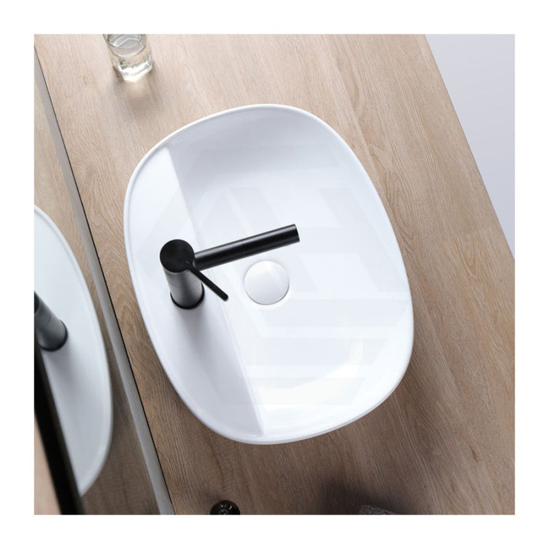 600X400X120Mm Chur Oval Gloss White Above Counter Ceramic Basin Basins