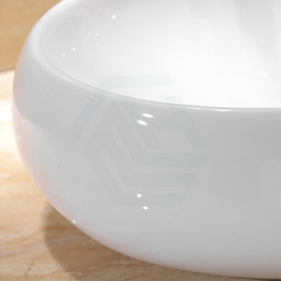 600X400X155Mm Bathroom Oval Above Counter White Ceramic Wash Basin