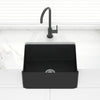 660X451X253Mm Matt Black Chelsea Fireclay Farmhouse Sink Single Bowl Kitchen Laundry Butler Sinks