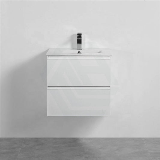 600mm Wall Hung Bathroom Vanity Gloss White