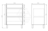 600-1500Mm Freestanding Bathroom Floor Vanity Matt White Pvc Filmed Drawers Cabinet Only &