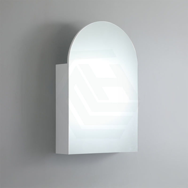 600X900X135Mm Matt White Arch Wall Hung Shaving Cabinet Pvc Pencil Mirror For Bathroom Cabinets