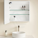 600X900X150Mm Ceto Olivia Matt White Arch Led Shaving Cabinet Pencil Edge Frontlit Cabinets