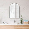 600X900X35Mm Bathroom Black Framed Arch Mirror Wall Mounted Mirrors