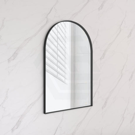 600X900X35Mm Bathroom Black Framed Arch Mirror Wall Mounted Mirrors