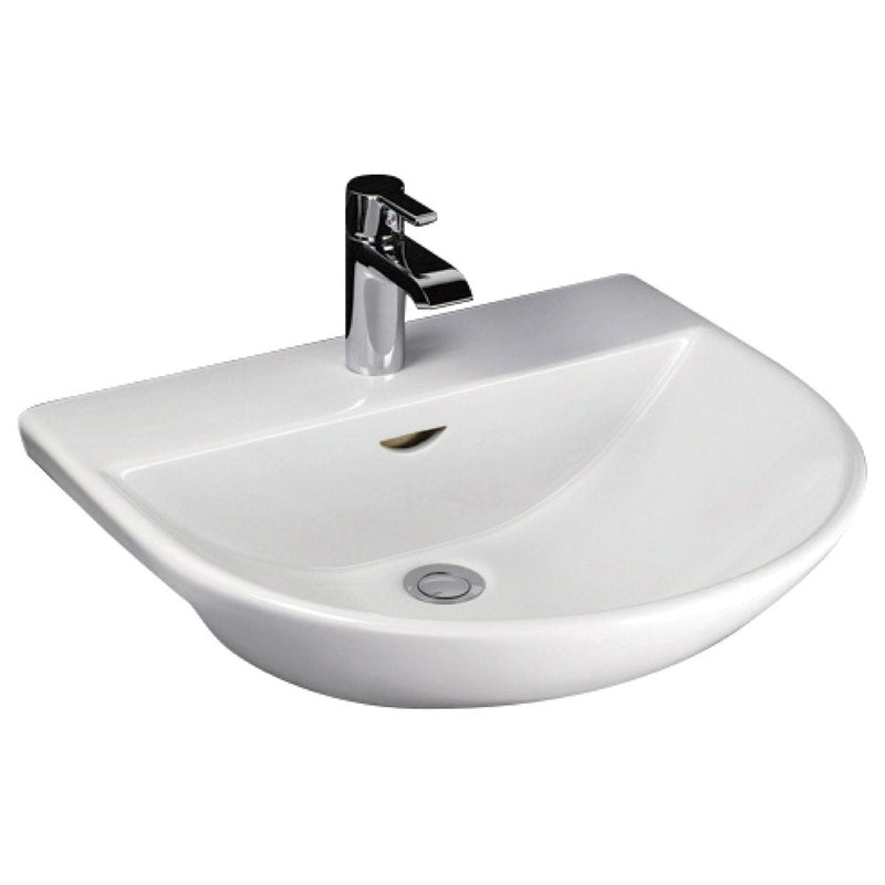 560X515X185Mm Rak Reserva Semi-Recessed Basin 1 Or 3 Tap Holes Available Semi-Recessed Basins