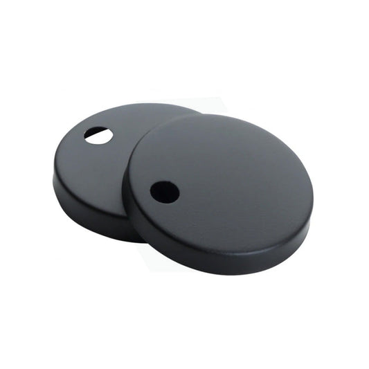 Round Toilet Seat Hinge Cover Black