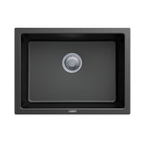 610X457X205Mm Carysil Black Single Big Bowl Granite Kitchen/laundry Sink Top/flush/under Mount