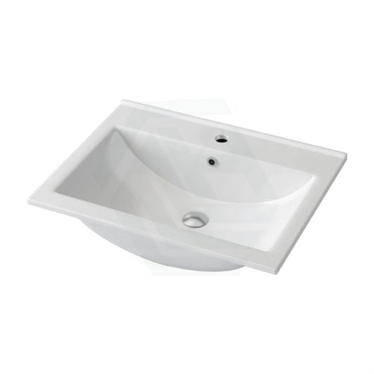 610X465X175Mm Ceramic Top For Bathroom Vanity Single Bowl 1 Or 3 Tap Holes Available Gloss White