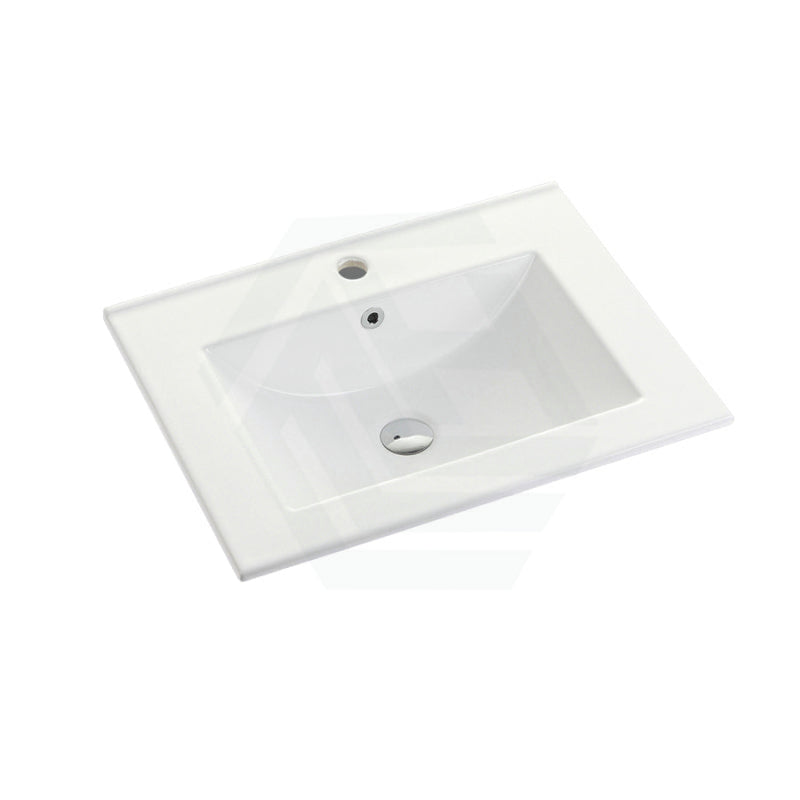 610X465X175Mm Ceramic Top For Bathroom Vanity Single Bowl 1 Or 3 Tap Holes Available Gloss White