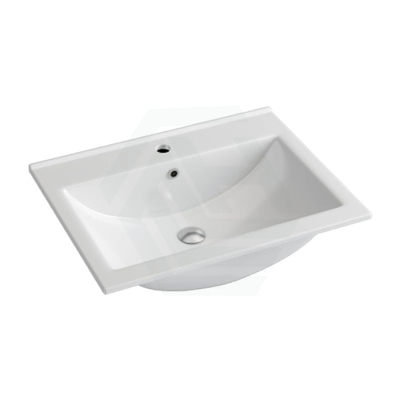 610X465X175Mm Ceramic Top For Bathroom Vanity Single Bowl 1 Or 3 Tap Holes Available Gloss White