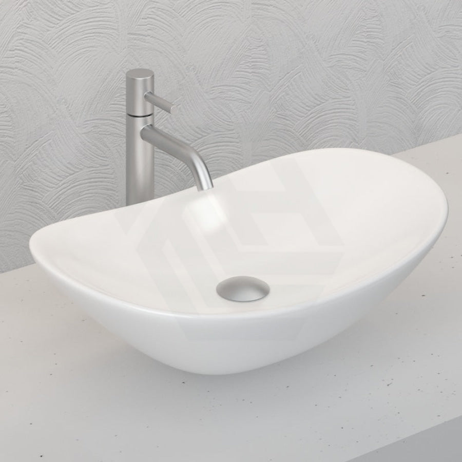 Oval Above Counter Basin Ceramic Gloss White