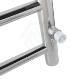 620X600X120Mm Round Chrome Electric Heated Towel Rack 6 Bars Stainless Steel