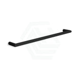 630/830Mm Round Single Bar Heated Towel Rail Matt Black 830Mm Rails