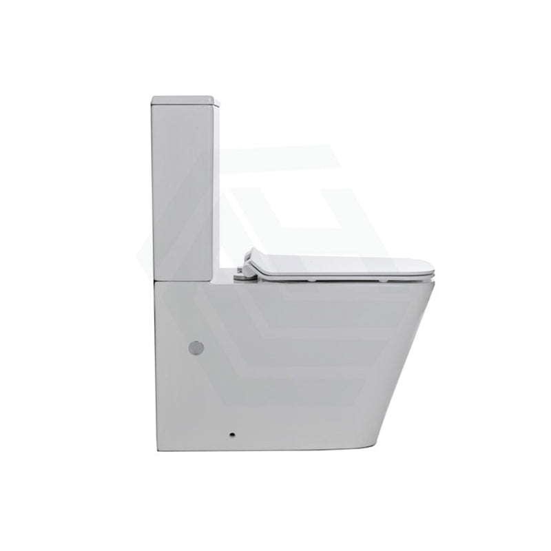 630X360X810Mm Bathroom Rimless Back To Wall White Ceramic Toilet Suite