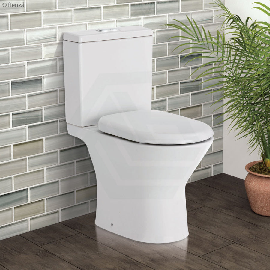 Fienza Chica Gloss White Close Coupled Toilet Suite Skew Trap Back To Wall Suites