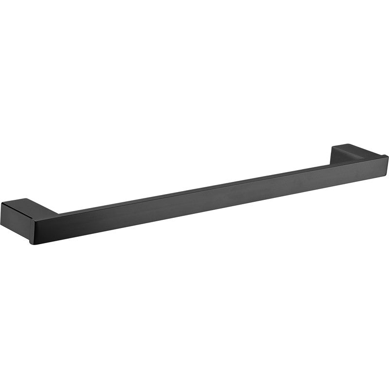 Rosa 610/750Mm Single Towel Rail Matt Black Rails