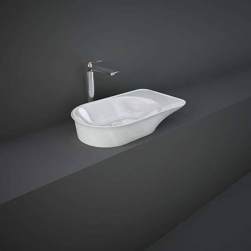 640X360X125Mm Rak Valet Above Counter Wash Basins Alpine White