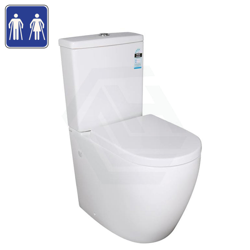 660X395X905Mm Ambulant Toilet Suite Box Rim Back To Wall Back/left And Right Bottom Inlet