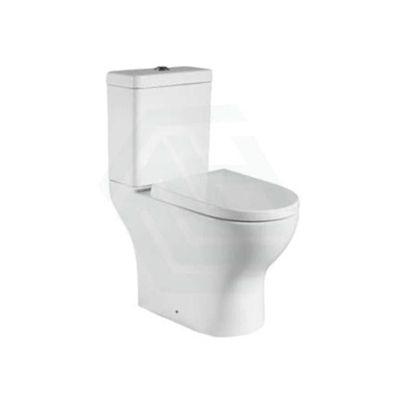 665X375X830Mm Right Or Left Hand Skew Trap Toilet Suite Tornado Flushing Ceramic Back And Bottom