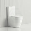 665X380X845Mm Bathroom Back To Wall Ceramic Toilet Suite Rimless Slim Duraplas Seat Gloss White
