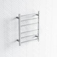 674X620X120Mm Square Chrome Electric Heated Towel Rack 6 Bars Rails