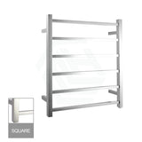 Electric Heated Towel Rail Square 6 Bars Chrome