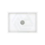 675x475x250mm Charlton Gloss White Ceramic Fluted Single Bowl Kitchen Butler Laundry Sink