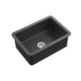 677X477X250Mm Matt Black Camden Fireclay Kitchen/Laundry Sink Single Bowl Top/Under Mount Kitchen