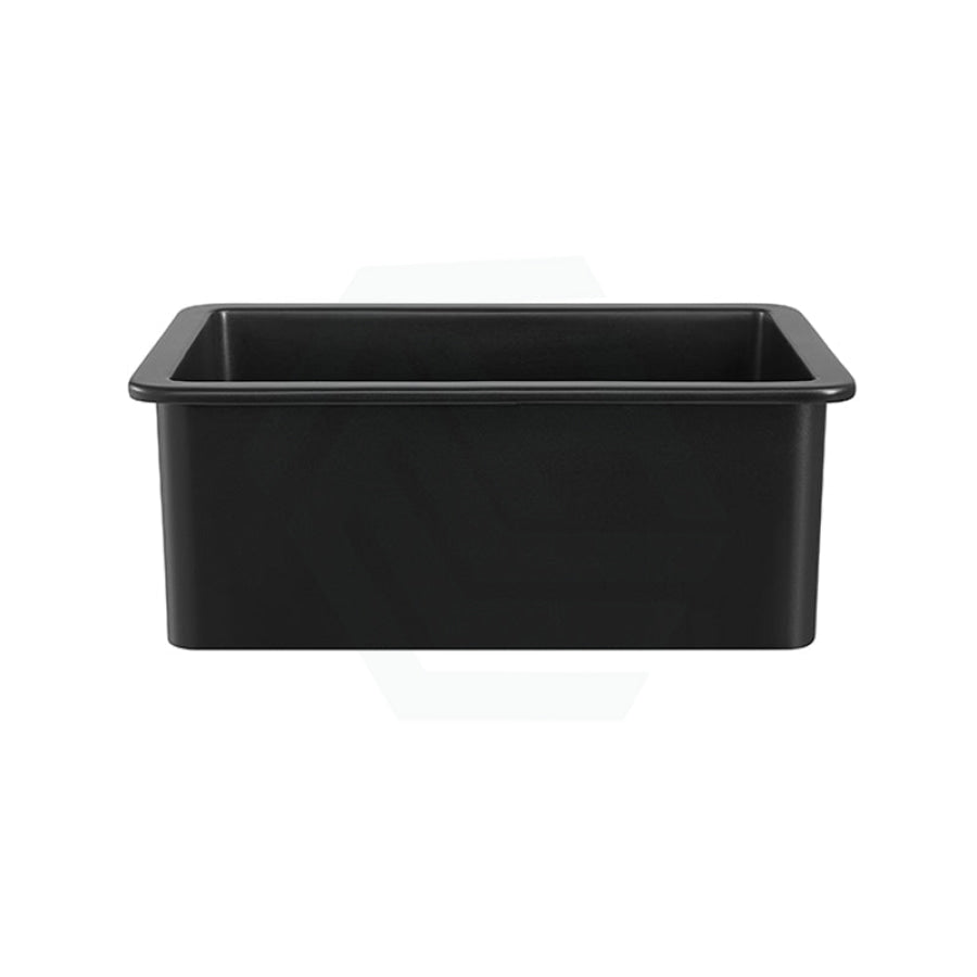 677X477X250Mm Matt Black Camden Fireclay Kitchen/Laundry Sink Single Bowl Top/Under Mount Kitchen