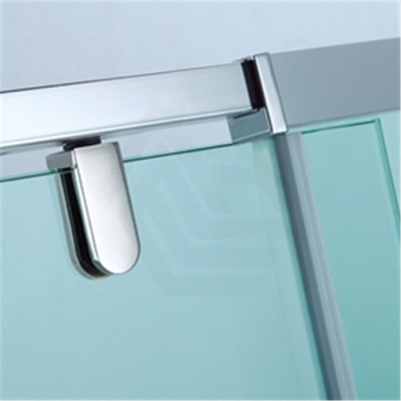 700-1470X1900Mm Semi-Frameless Shower Screen Pivot Door Wall To Chrome Fittings 6Mm Glass