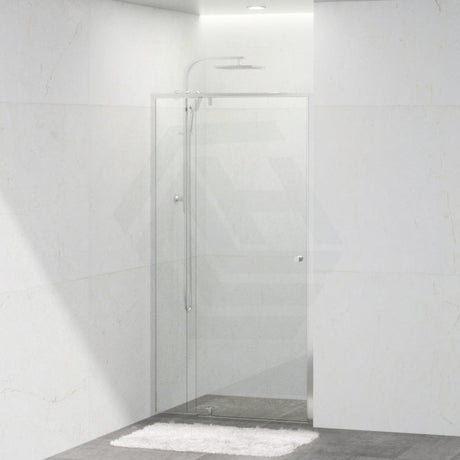 Semi-frameless Shower Screen Wall To Wall Pivotal Door Chrome