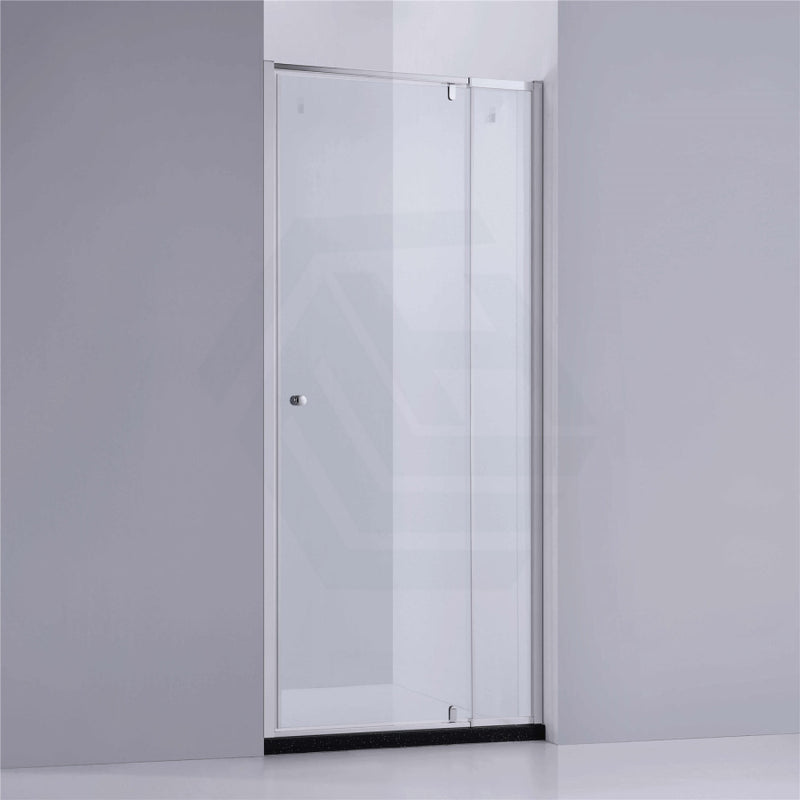 700-1470X1900Mm Semi-Frameless Shower Screen Pivot Door Wall To Chrome Fittings 6Mm Glass