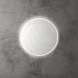 700/900Mm Aulic Windsor Round Led Mirror Brushed Bronze Framed Touchless Backlit Mirrors