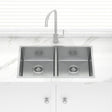 Stainless Steel Kitchen Sink Double Bowls 740mm