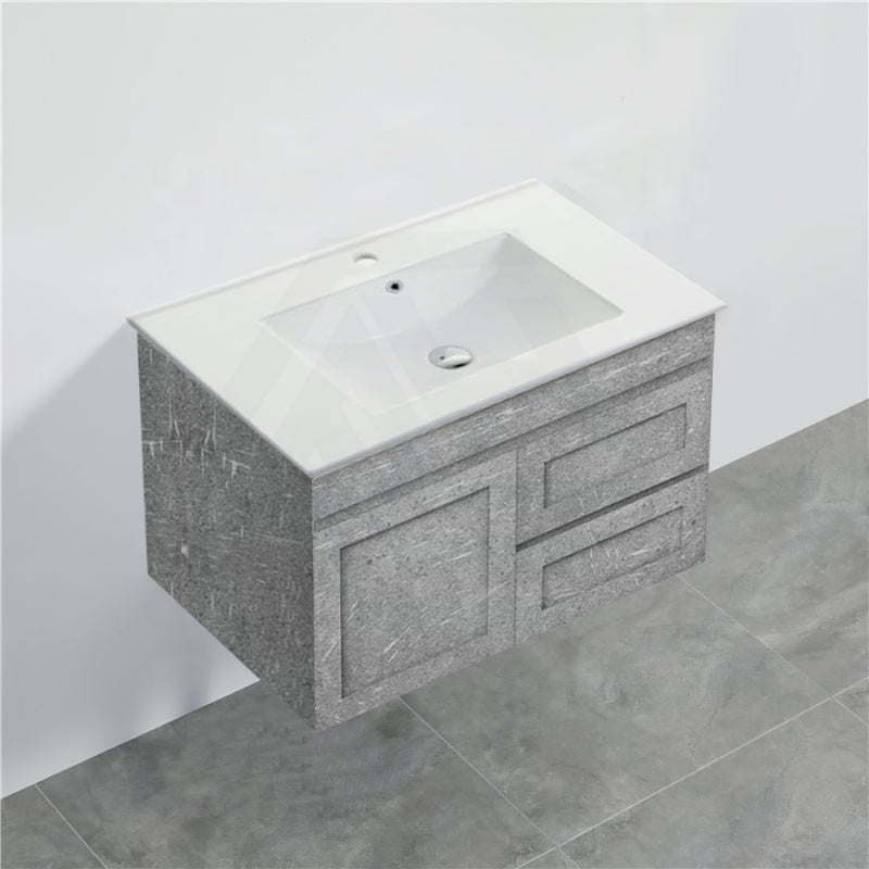 600-1500Mm Boston Plywood Wall Hung Bathroom Floating Vanity With Left / Right Drawers Concrete